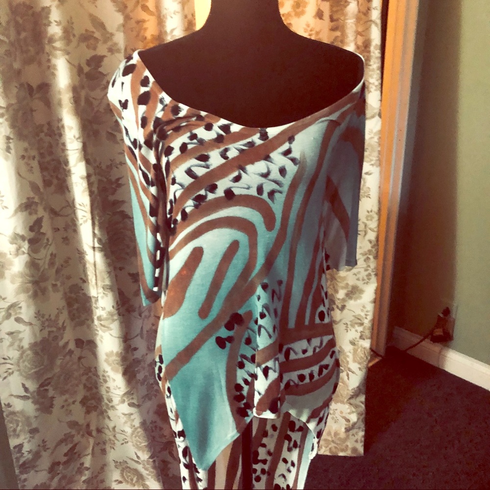 Radzoli L Tunic Shirt Blouse Long back, scoop neck